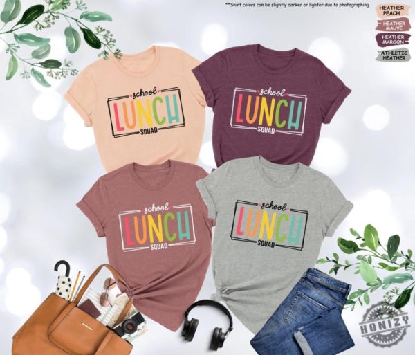 School Lunch Squad Shirt Cafeteria Crew Shirt Back To School Shirt honizy 5