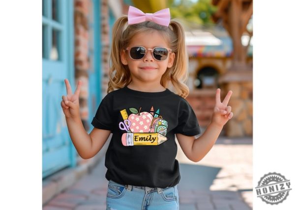 Personalized Back To School Shirt First Day If School Sweatshirt Custom Back To School Tshirt Back To School Hoodie Personalized Kindergarten Gift honizy 5