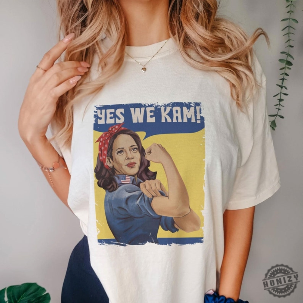 Kamala Harris Yes We Kam Shirt Female President Sweatshirt Kamala Harris Tshirt Unisex Hoodie Election Shirt