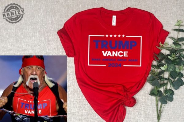 Hulk Hogan Trump Vance Make America Great Again 2024 Shirt honizy 1