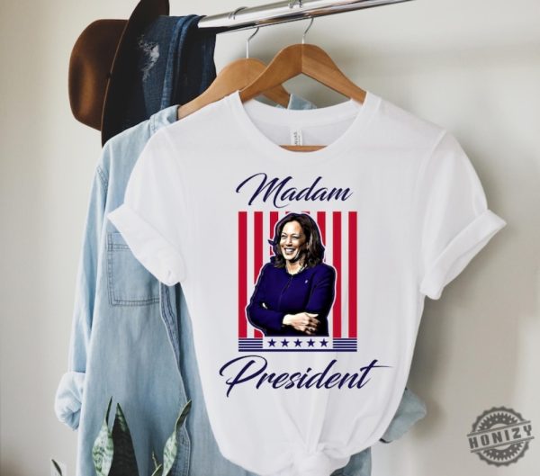 Kamala Harris Presidential Shirt Madam President Tshirt Kamala Rally Sweatshirt Presidential Election 2024 Shirt honizy 1