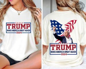 Make America Great Again Shirt Shooting Pennsylvania Rally Tshirt Trump Supporter Sweatshirt Donald Trump Shot Hoodie Trump 2024 Shirt honizy 2