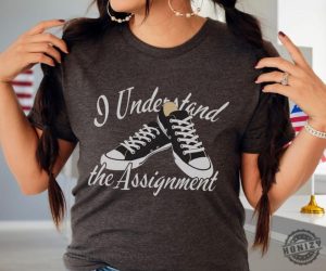 Vote Blue I Understand The Assignment Shirt Positive Election Sweatshirt Vp Sneakers Save Democracy Tshirt Voting Activist Gift honizy 3