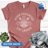 Overeducated Cat Lady Shirt Rocker Hoodie Vote 2024 Feminist Voting Sweatshirt Anti Republican Tshirt Pro Choice Liberal Fight For Democracy Shirt honizy 6