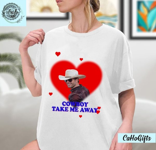 Cowboy Take Me Away Glen Powell As Tyler Owens Twister 2024 Shirt honizy 1