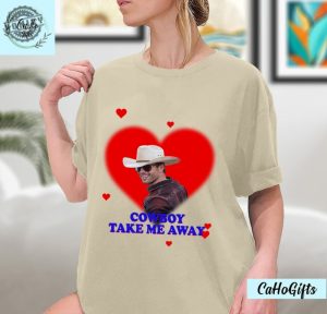 Cowboy Take Me Away Glen Powell As Tyler Owens Twister 2024 Shirt honizy 3