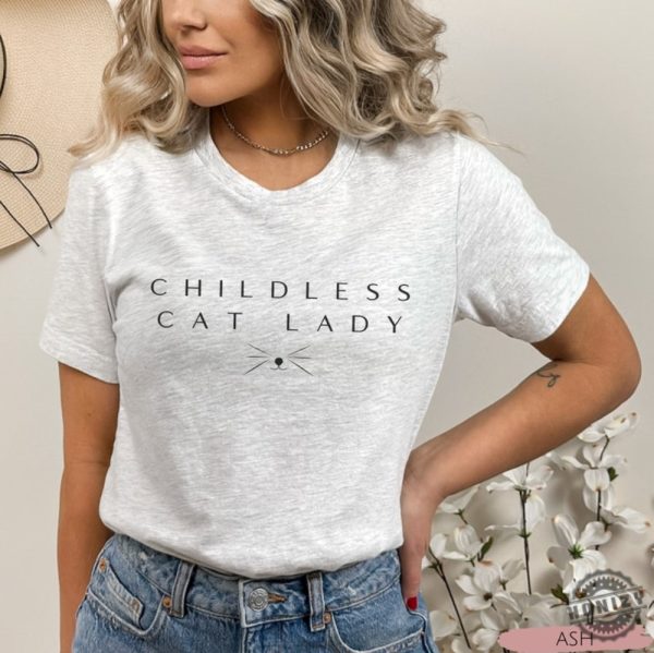 Childless Cat Lady Harris 2024 Election Political Shirt honizy 5