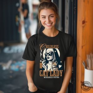 Childless Cat Lady Shirt Cat Lady Ally Feminist Sweatshirt Antirepublican Tshirt Pro Choice Liberal Fight For Democracy Hoodie Religious Prochoice Shirt honizy 4