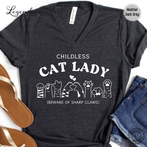 Childless Cat Lady Shirt Kamala Harris 2024 Tshirt Vote Blue 2024 Election Sweatshirt Madam President Hoodie Cat Lady Kamala Shirt honizy 1 1