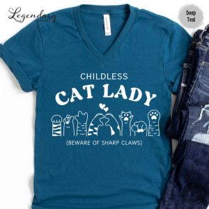 Childless Cat Lady Shirt Kamala Harris 2024 Tshirt Vote Blue 2024 Election Sweatshirt Madam President Hoodie Cat Lady Kamala Shirt honizy 3 1