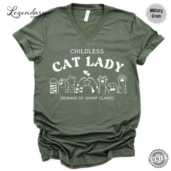 Childless Cat Lady Shirt Kamala Harris 2024 Tshirt Vote Blue 2024 Election Sweatshirt Madam President Hoodie Cat Lady Kamala Shirt honizy 4 1