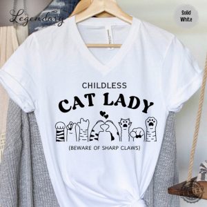 Childless Cat Lady Shirt Kamala Harris 2024 Tshirt Vote Blue 2024 Election Sweatshirt Madam President Hoodie Cat Lady Kamala Shirt honizy 5 1