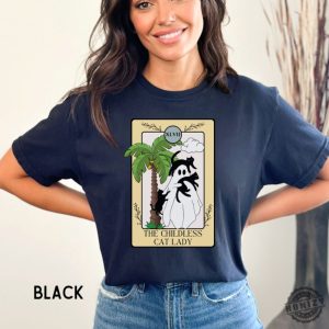 Childless Cat Lady Political Shirt Election 2024 Tarot Card Sweatshirt Antitrump Tshirt Leftist Gift Feminist Hoodie Harris 2024 Vote Blue Shirt honizy 2