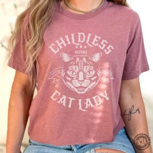 Childless Cat Lady Shirt Rocker Vote 2024 Tshirt Feminist Voting Hoodie Anti Republican Sweatshirt Fight For Democracy Shirt honizy 2