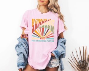 Kamala Harris 2024 Shirt Kamala For President Shirt Boho Aesthetic Tshirt Retro Sweatshirt Election 2024 Hoodie Lgbtqia Rainbow Vote Democrat Vote Blue Shirt honizy 3