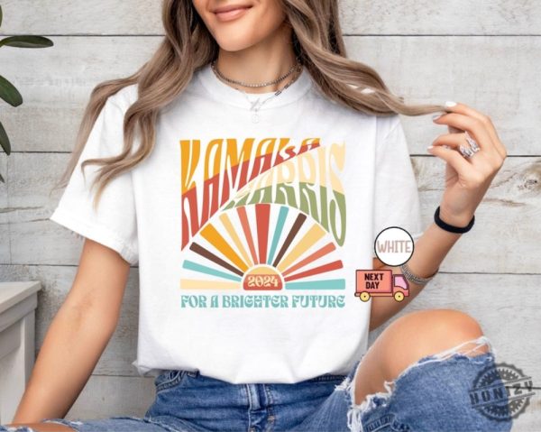 Kamala Harris 2024 Shirt Kamala For President Shirt Boho Aesthetic Tshirt Retro Sweatshirt Election 2024 Hoodie Lgbtqia Rainbow Vote Democrat Vote Blue Shirt honizy 4