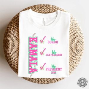 Kamala My Soror My President Shirt Kamala Harris Tshirt Kamala 2024 Hoodie 1908 Vote Kamala Harris 2024 For President Sweatshirt Pink And Green Aka Soror Shirt honizy 4