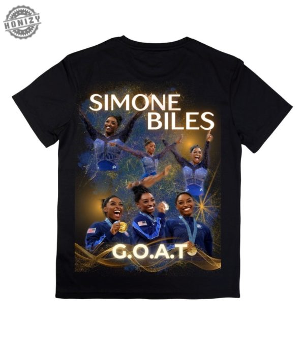 Simone Biles Shirt Team Usa Paris Olympics 2024 Gymnastics Tshirt Melanin Vibes Hoodie Black Girl Magic African American Gymnast Sweatshirt Goat Bootleg Shirt honizy 1