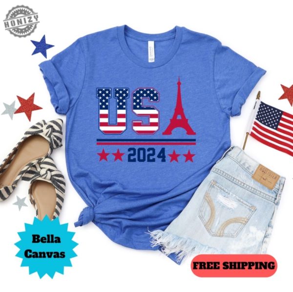 Olympics 2024 Paris Olympics Shirt Usa Eiffel Tower Sweatshirt Paris Games Hoodie Team Usa Tshirt Olympics Shirt honizy 3