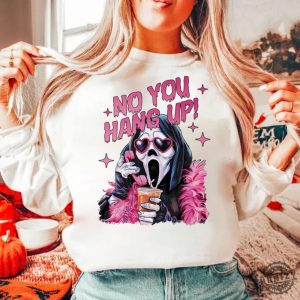 No You Hang Up Retro Halloween Scream Ghost Face Horror Movie Shirt honizy 5