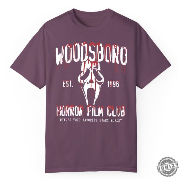 Woodsboro Horror Film Club Shirt Horror Movie Sweatshirt Halloween Scary Movie Tshirt Ghostface Hoodie Halloween Scream Shirt honizy 7