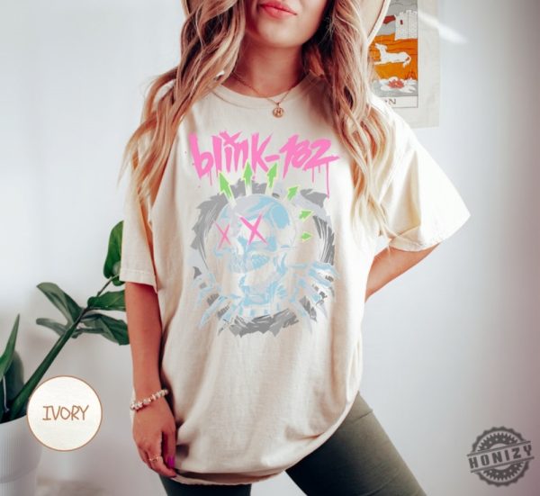 Blink 182 Shirt Vintage Style Sweatshirt Blink 182 Band Tee Retro Smiley Hoodie Vintage Blink 182 Smiley Face Shirt honizy 3