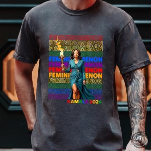 Femininomenon Rainbow Shirt Kamala Harris Tshirt Kamala For The Girls Sweatshirt Democrat Campaign Hoodie Woman Presidential Election Gift honizy 2