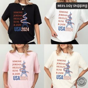 Simone Jordan Hezley Suni Jade Shirt Usa 2024 Olympics Sweatshirt Paris 2024 Olmypics Hoodie Gymnastics Tshirt Gymnastics Olympics Shirt honizy 4