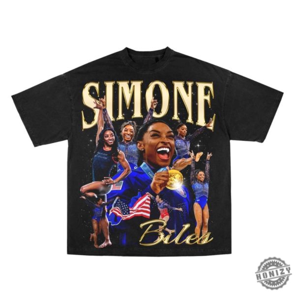 Simone Biles Gymnast Paris 2024 Shirt honizy 1