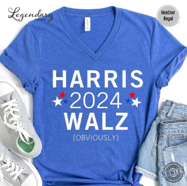 Harris Walz Tshirt Kamala Democrat Voting Hoodie Presidential Election 2024 Sweatshirt Female President Kamala Walz Rally Shirt honizy 1