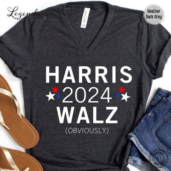 Harris Walz Tshirt Kamala Democrat Voting Hoodie Presidential Election 2024 Sweatshirt Female President Kamala Walz Rally Shirt honizy 2