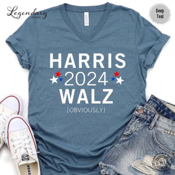 Harris Walz Tshirt Kamala Democrat Voting Hoodie Presidential Election 2024 Sweatshirt Female President Kamala Walz Rally Shirt honizy 7