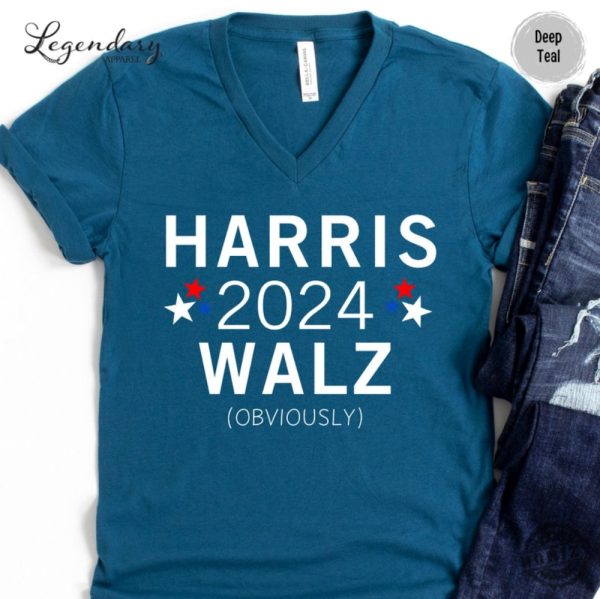 Harris Walz Tshirt Kamala Democrat Voting Hoodie Presidential Election 2024 Sweatshirt Female President Kamala Walz Rally Shirt honizy 8