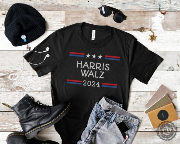 Harris Walz 2024 Shirt Kamala Harris Tim Walz Hoodie Gift For Democrat Tshirt Vice President Vote Blue Sweatshirt Liberal Voter Shirt honizy 4