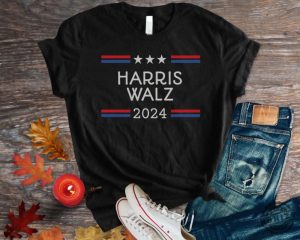 Harris Walz 2024 Shirt Kamala Harris Tim Walz Hoodie Gift For Democrat Tshirt Vice President Vote Blue Sweatshirt Liberal Voter Shirt honizy 5