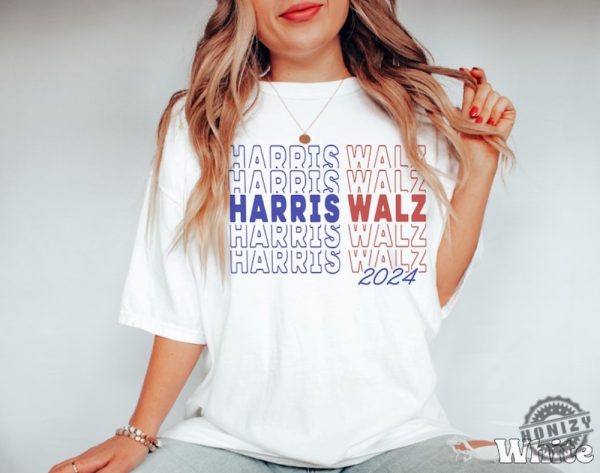 Kamala Harris Walz 2024 Shirt Madam President Election Tshirt Retro Voting Hoodie Democrat Rally Gift For Liberal Voter Sweatshirt honizy 6