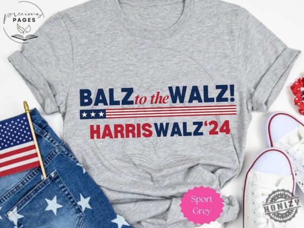 Balz To The Walz Harris Walz Shirt Kamala Harris Tim Walz President 2024 Political Shirt Tee Presidential Election 2024 Funny Political Shirt honizy 3