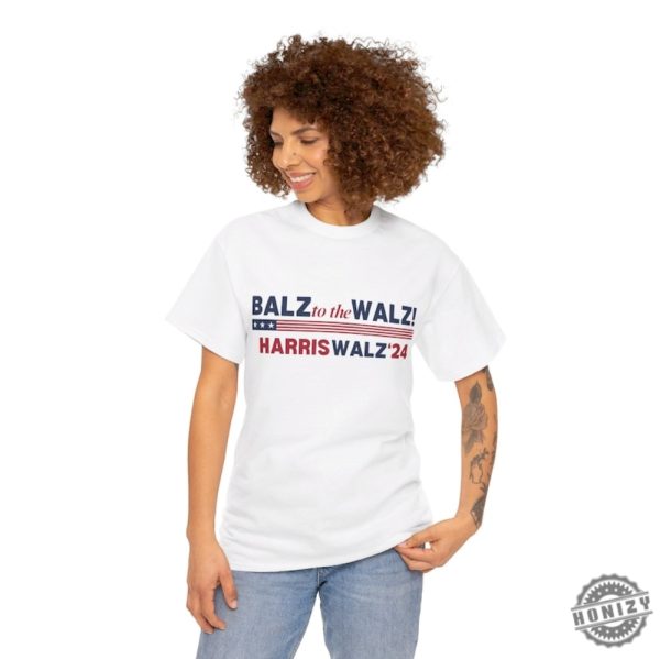 Balz To The Walz Harris Walz Shirt Kamala Harris Tim Walz President 2024 Political Shirt Tee Presidential Election 2024 Funny Political Shirt honizy 5