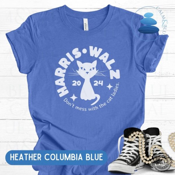 Harris Walz Cat Lady Shirt Dont Mess With The Cat Ladies Sweatshirt Election 2024 Hoodie Political Democrat Voting Tshirt Kamala Harris Tim Walz Shirt honizy 4