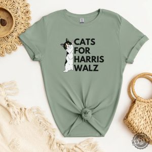 Cats For Harris Walz Progressive 2024 Election Shirt Pro Harris 2024 Political Sweatshirt Democratic Tshirt Liberal Hoodie Voting Shirt honizy 5