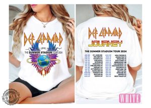 Journey Summer Stadium Tour 2024 Shirt Journey Tour Tshirt Defleppard Hoodie Rock Music Fan Sweatshirt Concert 2024 Gift honizy 2