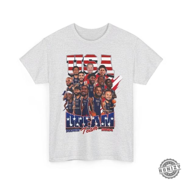 Usa Olympic Basketball Dream Team 2024 Shirt Usa Olympic Basketball Team 2024 Championship American Team Shirt honizy 3