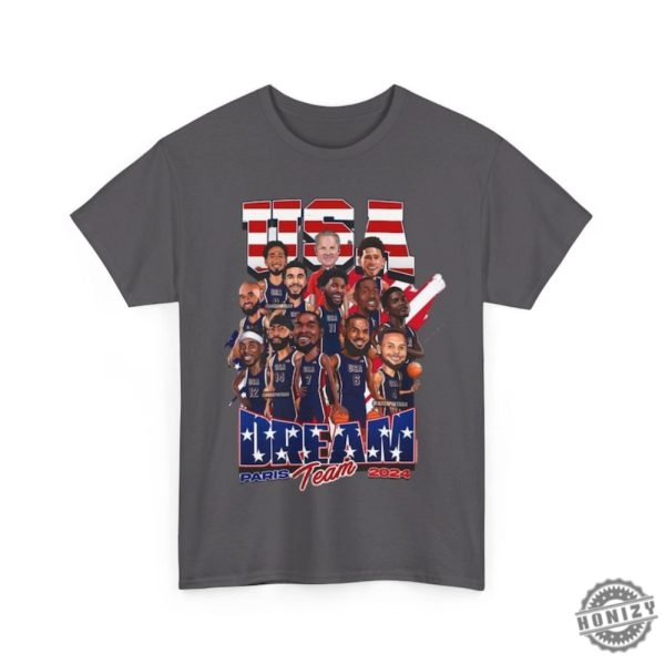 Usa Olympic Basketball Dream Team 2024 Shirt Usa Olympic Basketball Team 2024 Championship American Team Shirt honizy 7