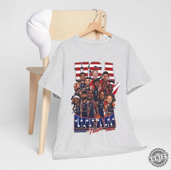 Usa Olympic Basketball Dream Team 2024 Shirt Usa Olympic Basketball Team 2024 Championship American Team Shirt honizy 9