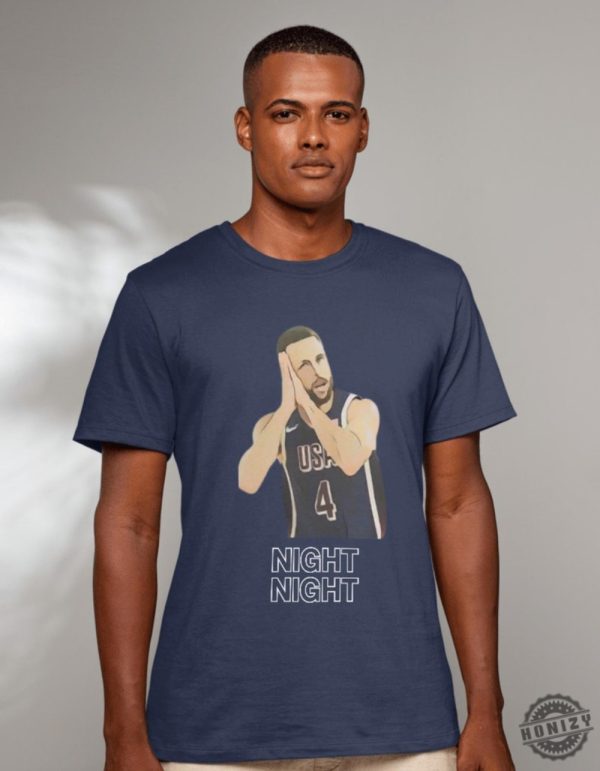 Night Night Steph Curry Iconic Olympic Basketball Final 3Pointer For Team Usa Shirt honizy 1