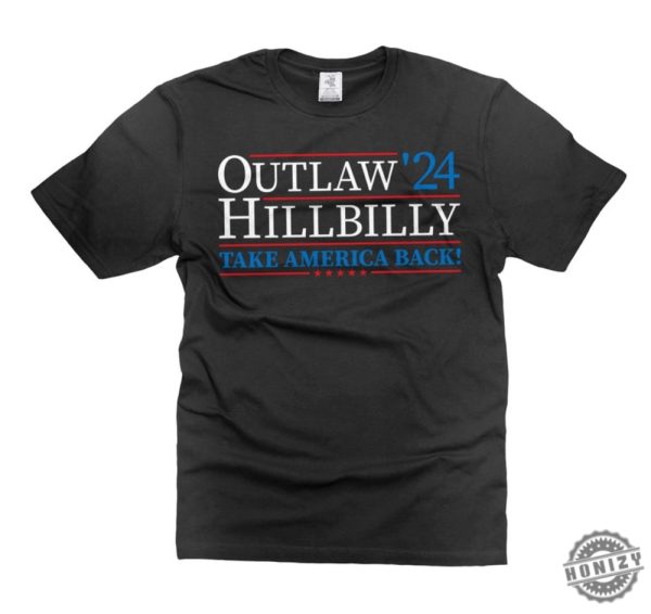 Mens Trump 2024 Outlaw Hillbilly Tshirt Funny Trump Felon Djt Tee Shirt Trump For President Usa Elections Shirt honizy 1