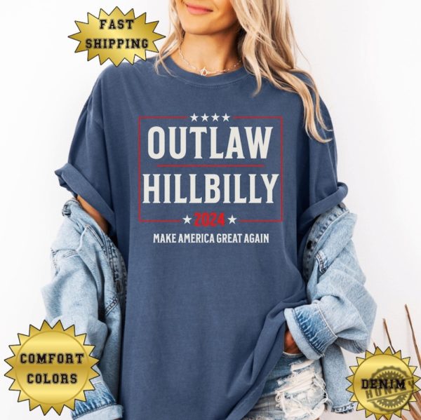 Outlaw Hillbilly 24 Shirt Trump Vance 2024 Election Sweatshirt Trump Tshirt Trump 2024 Election Hoodie Vance Vp Shirt honizy 1