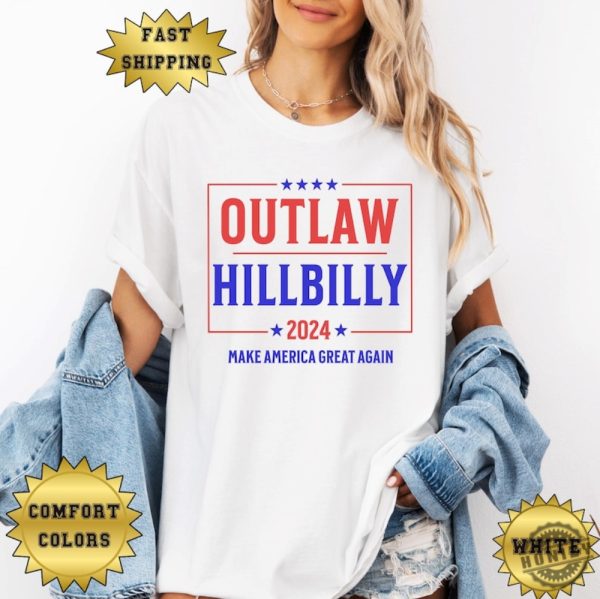 Outlaw Hillbilly 24 Shirt Trump Vance 2024 Election Sweatshirt Trump Tshirt Trump 2024 Election Hoodie Vance Vp Shirt honizy 4