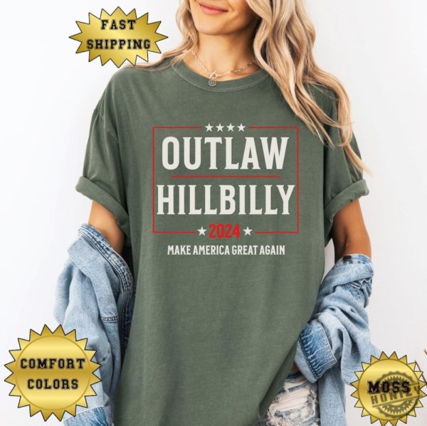 Outlaw Hillbilly 24 Shirt Trump Vance 2024 Election Sweatshirt Trump Tshirt Trump 2024 Election Hoodie Vance Vp Shirt honizy 6