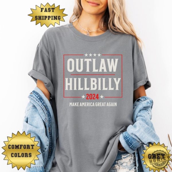 Outlaw Hillbilly 24 Shirt Trump Vance 2024 Election Sweatshirt Trump Tshirt Trump 2024 Election Hoodie Vance Vp Shirt honizy 7